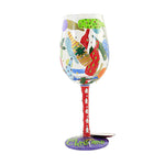 Tabletop Open Before Christmas Wine Glas Glass Lolita Hand Painted 6011252 (57747)