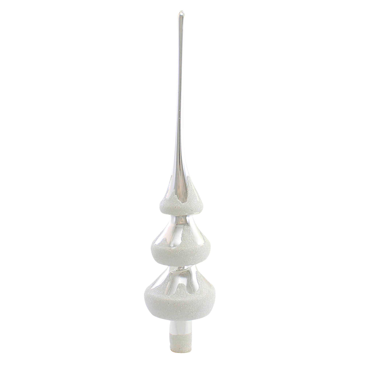 (57748) Frosted Evergreen Finial Silver