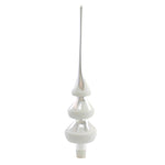 Santa Land Frosted Evergreen Finial Silver Christmas Snow Tree Topper 220Fin54225027silver (57748)