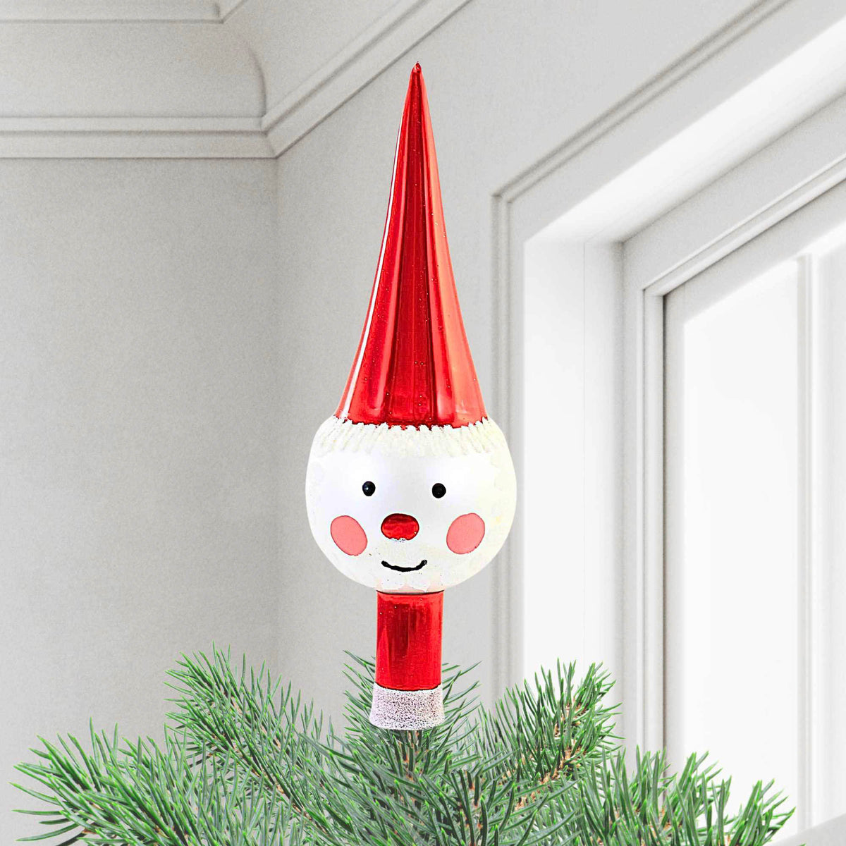 Santa Land Toyland Santa Tree Topper - - SBKGifts.com