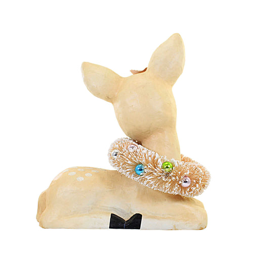 Christmas Pastel Fawn With Wreath - - SBKGifts.com