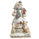 Jim Shore Woodland Snowman With Animals Polyresin Heartwood Creek 6011613 (57809)