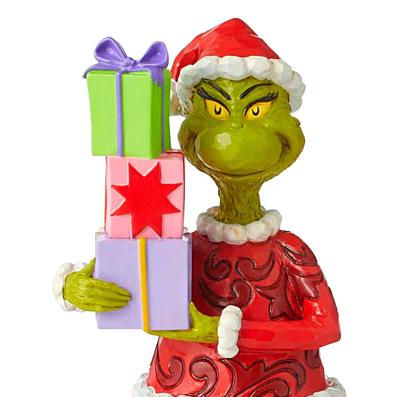 Jim Shore Grinch Holding Presents - - SBKGifts.com