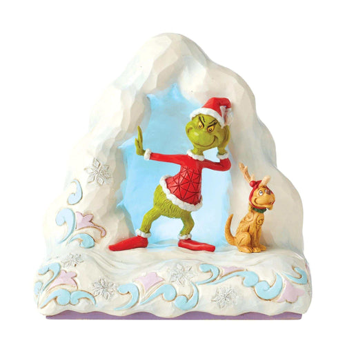 Jim Shore Grinch & Max On Snow Hill - - SBKGifts.com