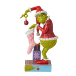 Jim Shore Grinch Stealing Ornament Polyresin Dr. Seuss Stocking 6010781 (57832)