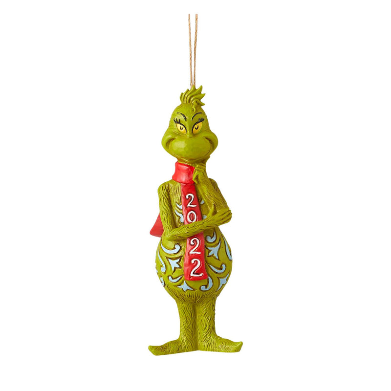 Jim Shore Grinch Dated 2022 Ornament Polyresin Dr Seuss 6010783 (57833)
