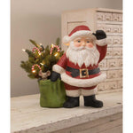 Christmas Jolly Waving Santa With Bag - - SBKGifts.com