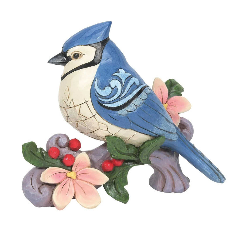 Jim Shore Crested In Blue Polyresin Blue Jay Figurine 6012264 (57924)