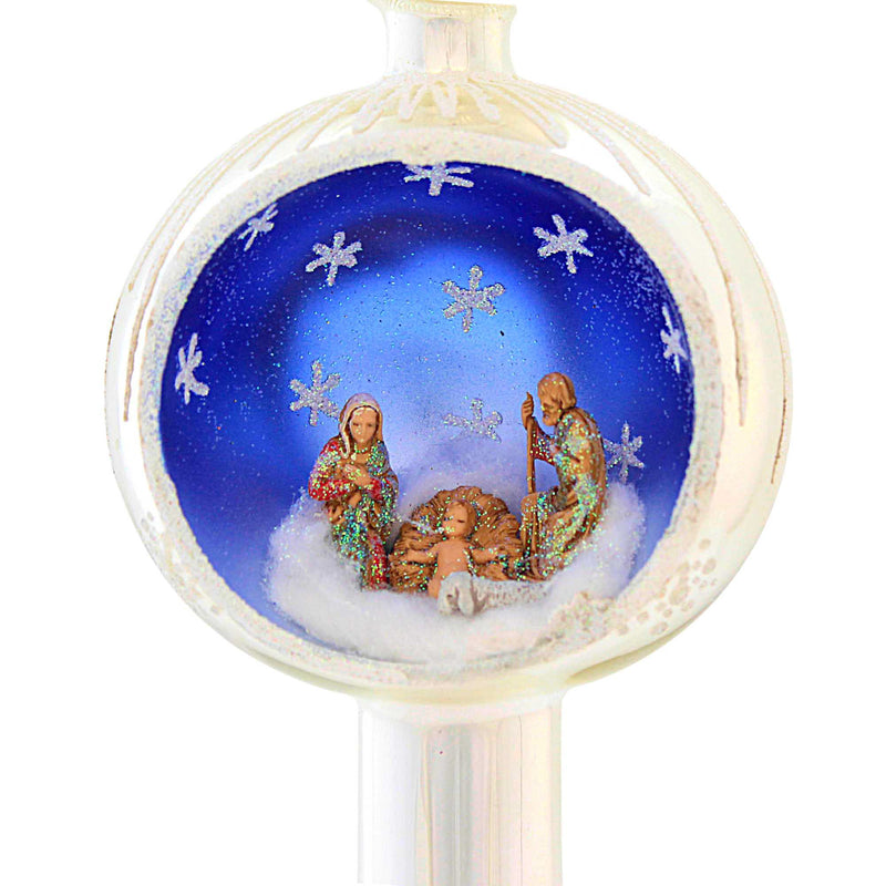 Heartfully Yours 23 Oh, Holy Night Finial 2023 - - SBKGifts.com