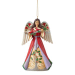 Jim Shore Christmas Angel Cardinals Holly Polyresin Heartwood Creek 6011674 (58314)