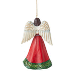 Jim Shore Christmas Angel Cardinals Holly - - SBKGifts.com