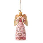 Jim Shore The Rose Pink Angel Ornament Polyresin Breast Cancer 6011681 (58315)
