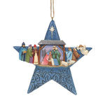 Jim Shore Nativity Star Ornament. Polyresin Heartwood Creek 6009696 (58327)