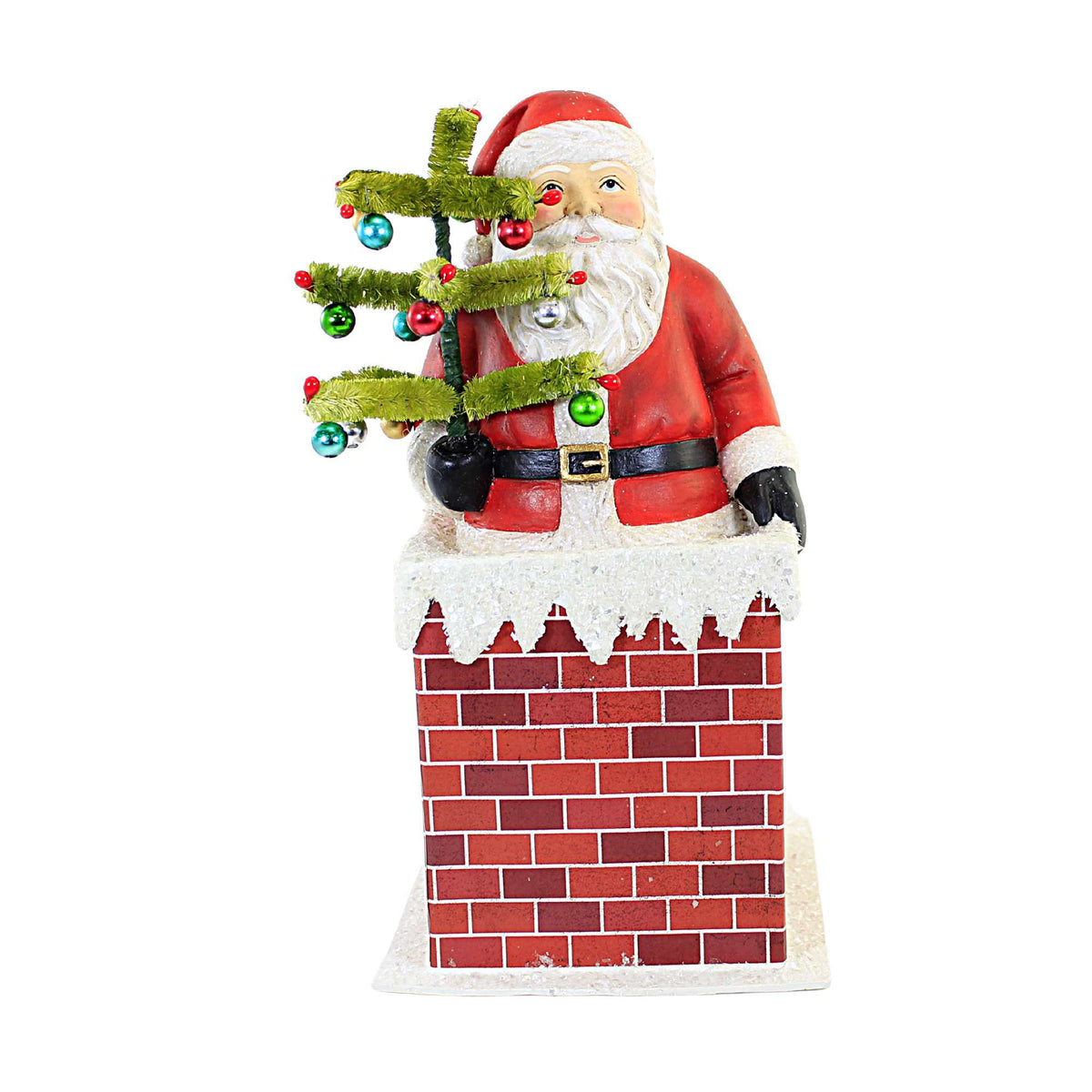 (58345) Vintage Santa In Chimney