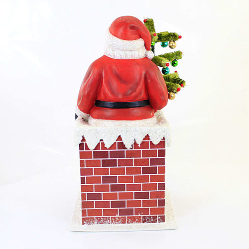 Christmas Vintage Santa In Chimney - - SBKGifts.com