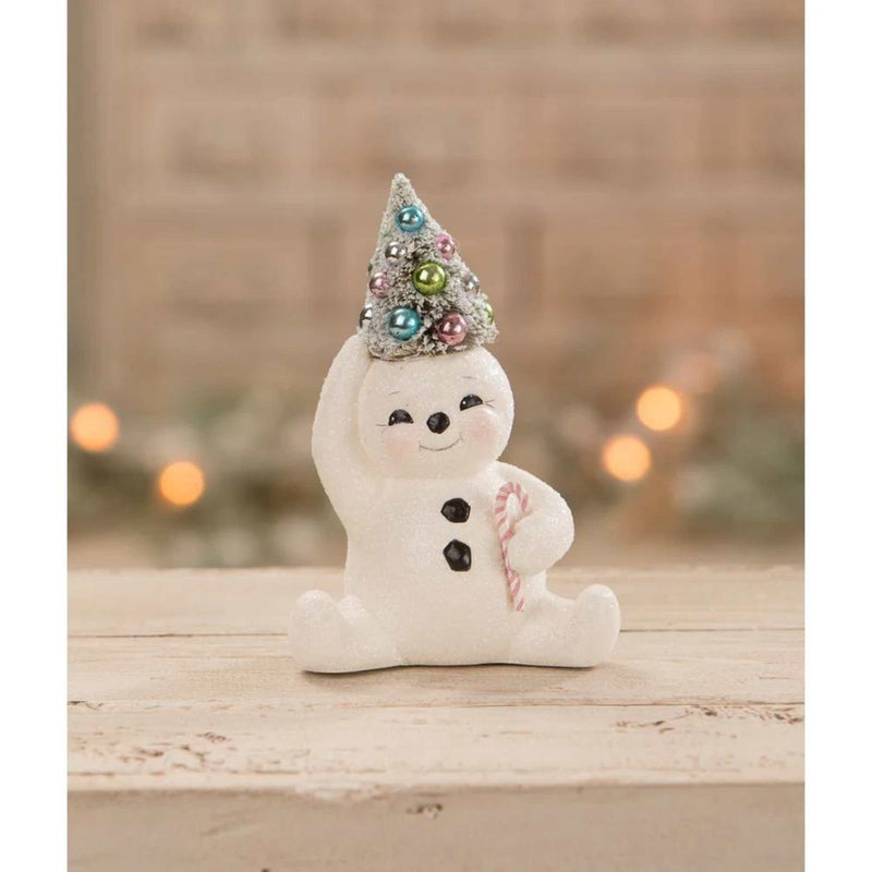 Christmas Pastel Candy Cane Snowman Tree - - SBKGifts.com
