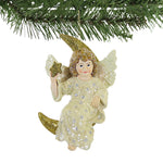 Holiday Ornament Angel In Moon Ornament - - SBKGifts.com
