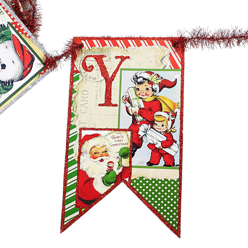 Christmas Jolly Retro Garland - - SBKGifts.com