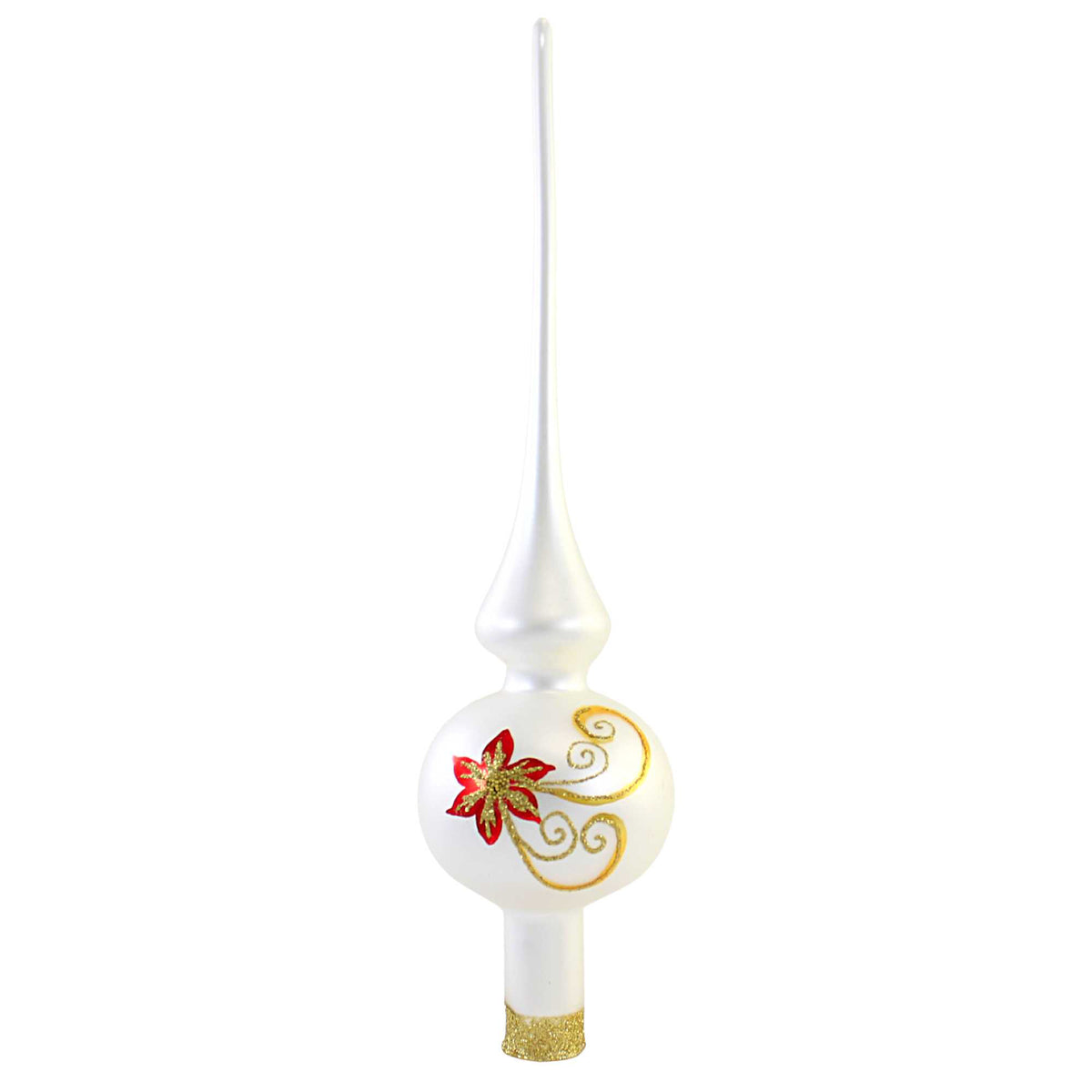 (58385) Poinsettia Elegance Tree Topper