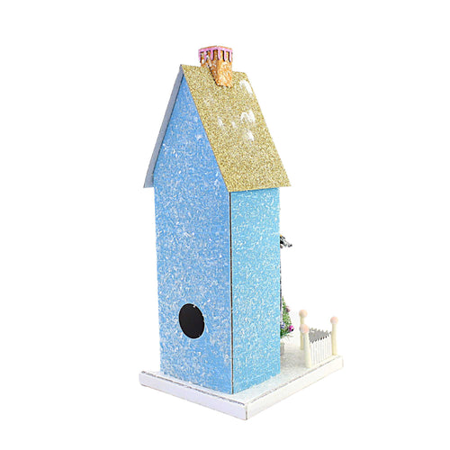 Christmas Blue Townhouse - - SBKGifts.com