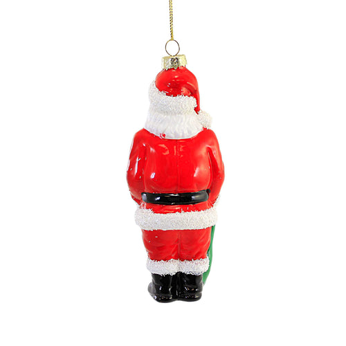 Holiday Ornament Santa W/ Toy Bag Blow Mold - - SBKGifts.com