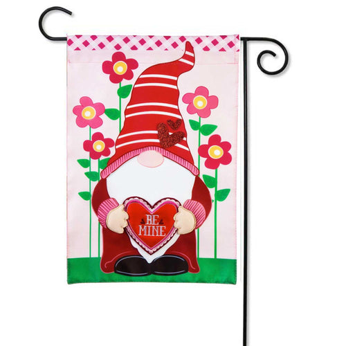 Home & Garden Valentine Gnome Garden Flag - - SBKGifts.com