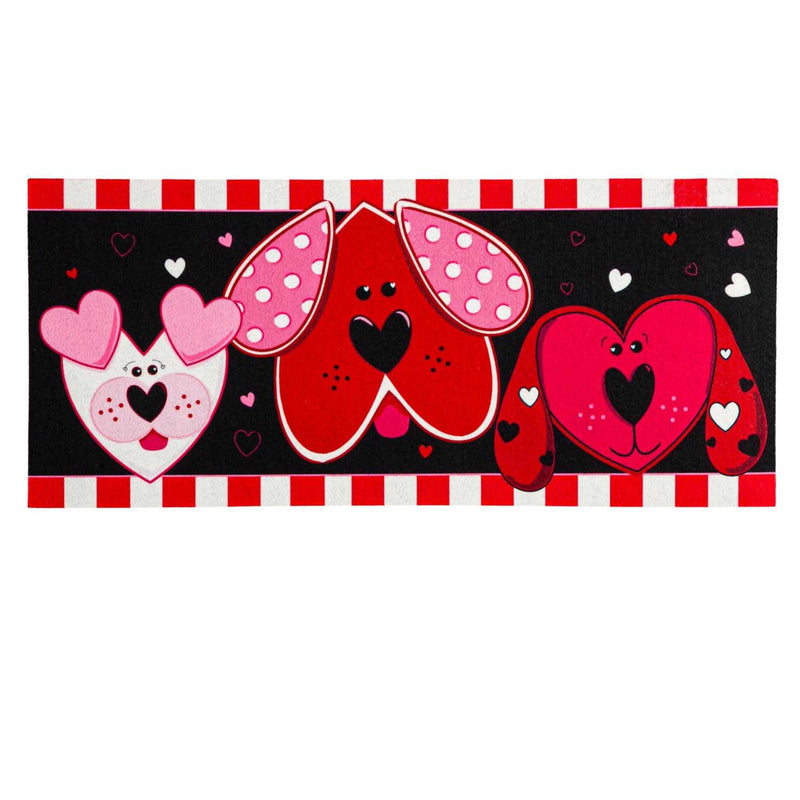 Evergreen Puppy Love Switch Mat - One Mat 10 Inch, Rubber - Sassafras Hearts Valentines 432092 (58406)