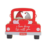 Valentine's Day Gnomes With Red Truck Mdf Hearts Love Xoxo 8Taw442 (58411)