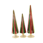 Christmas Red And Green Pleated Trees - - SBKGifts.com