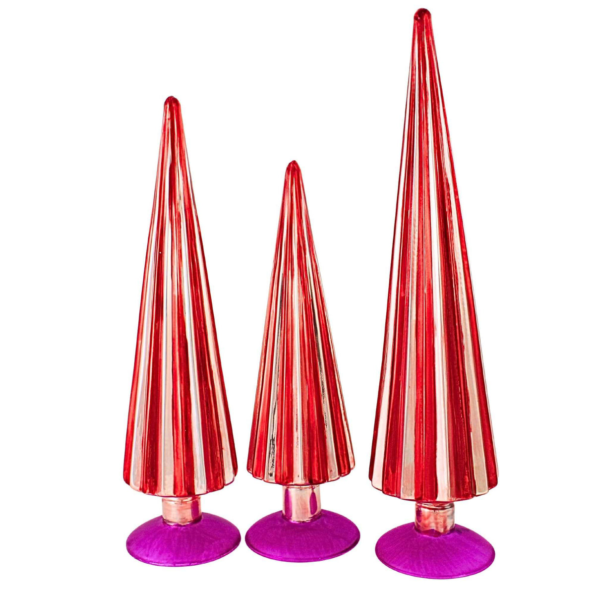 Cody Foster Crimson Carnation Pleated Trees - - SBKGifts.com