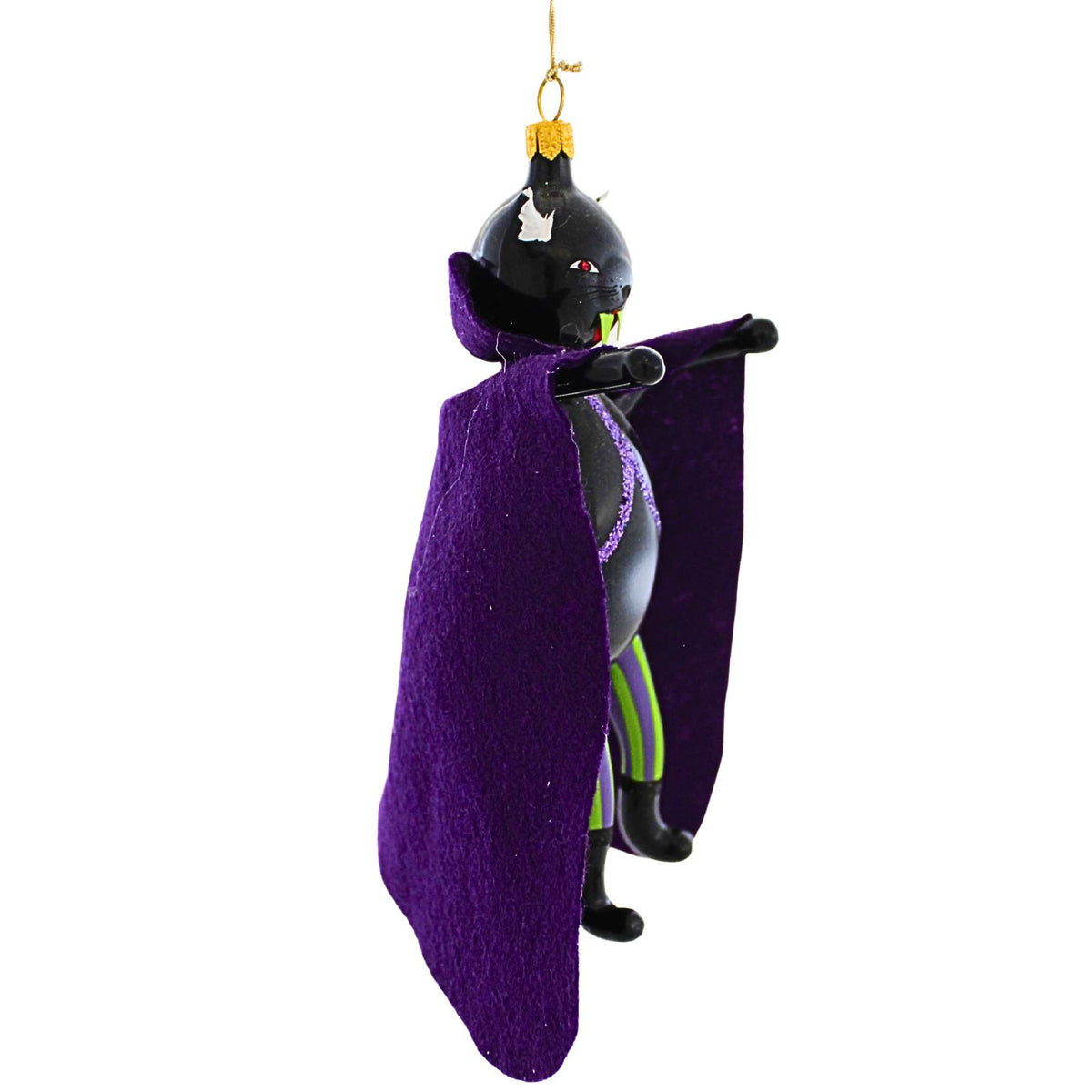 De Carlini Italian Ornaments Dracula Cat - - SBKGifts.com