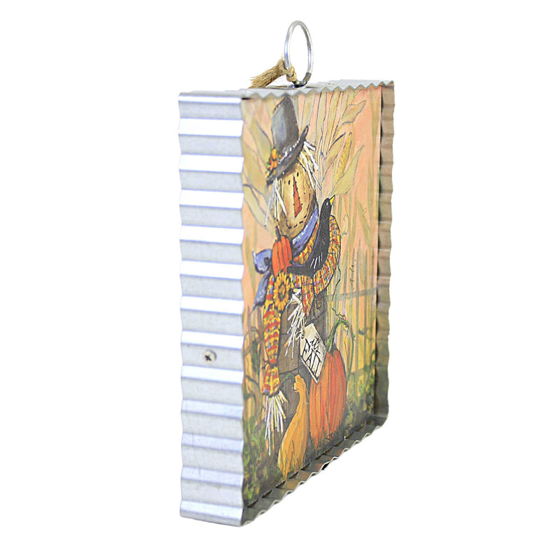 Fall Scarecrow In A Barrel Mini - - SBKGifts.com