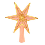 Tree Topper Finial 6 Point Star Tree Topper Polyresin Easter Christmas Cd1727ro (58448)