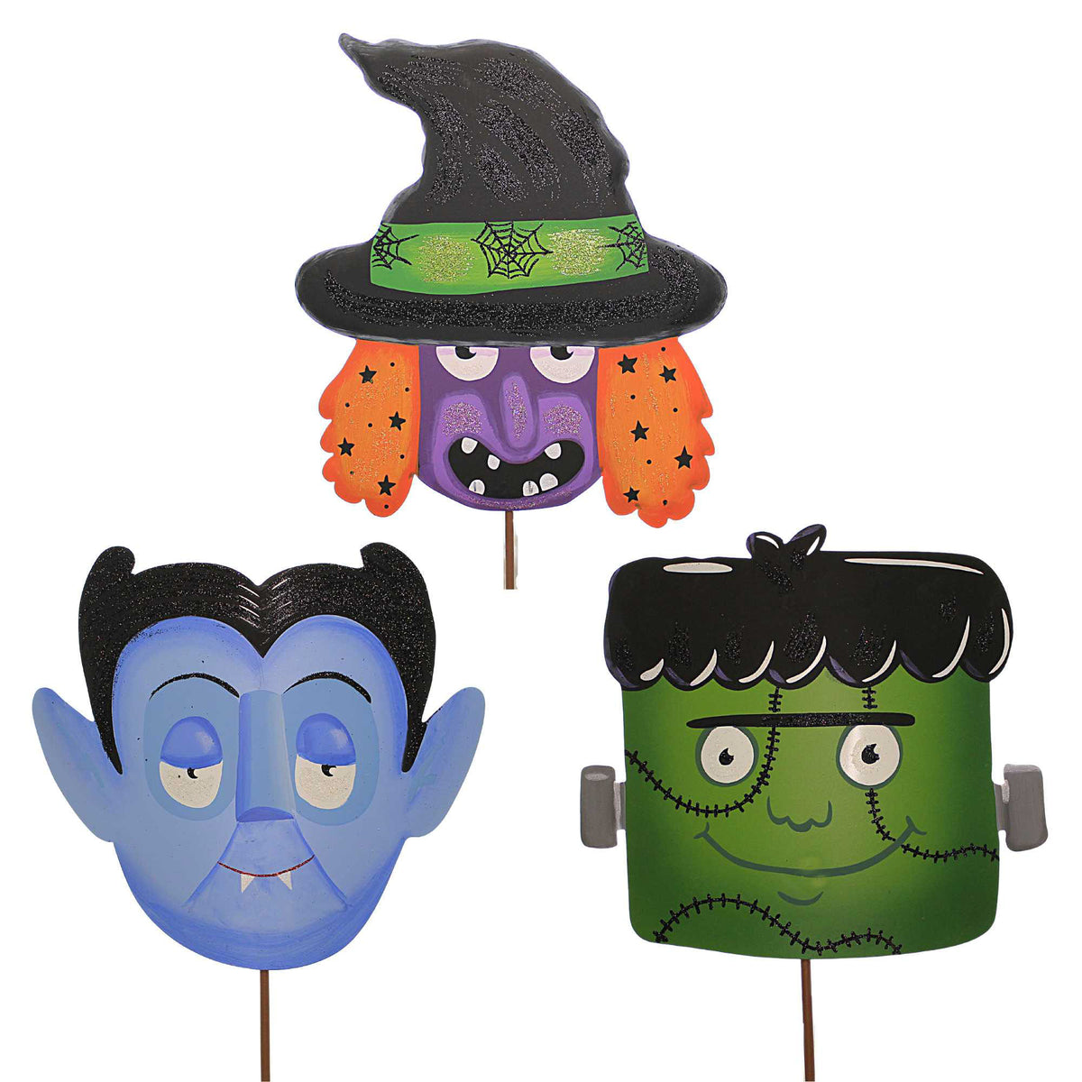 (58460) Monster Masks Set/3 Stakes