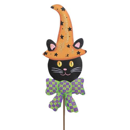 Halloween Cats In Hats Set/3 Stakes - - SBKGifts.com