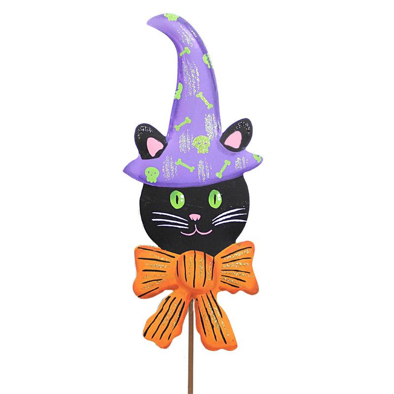 Halloween Cats In Hats Set/3 Stakes - - SBKGifts.com