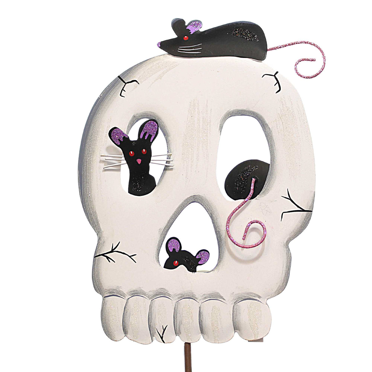 (58470) Skeleton With Rats Stake