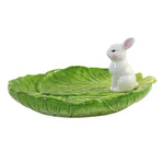 Tabletop Lettuce Platter W/Bunny - - SBKGifts.com