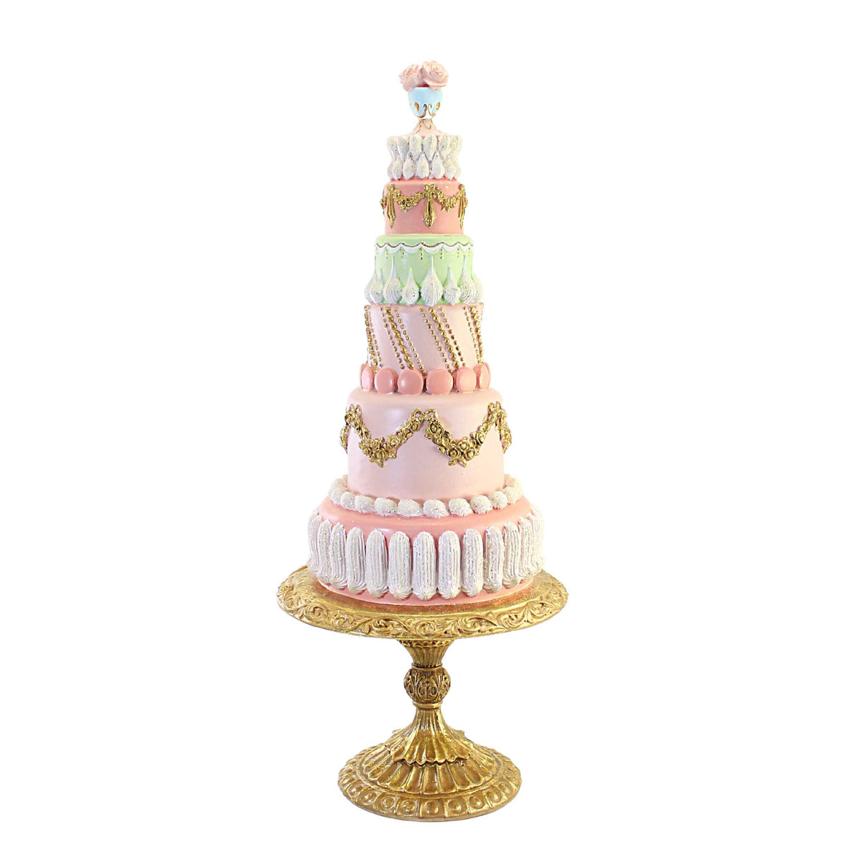 (58500) Spring Pink Tiered Cake