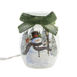 Stony Creek Snowman W/Lanp Post Sm Vase Christmas Electric Pre-Lit Gls2280 (58529)