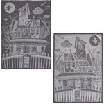 Decorative Towel Haunted House Set/2 Kitchen Cotton Halloween 108127 (58542)