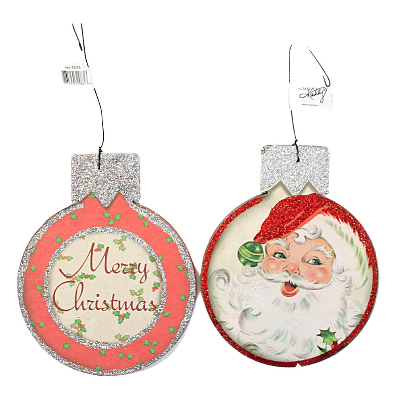 Holiday Ornament Jolly Santa Set - - SBKGifts.com