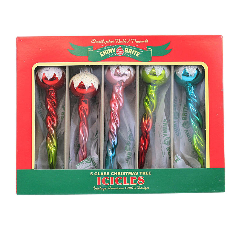 Shiny Brite Festive Fete Icicles - - SBKGifts.com