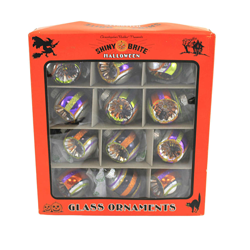 Shiny Brite Rounds With Spider Reflectors - - SBKGifts.com