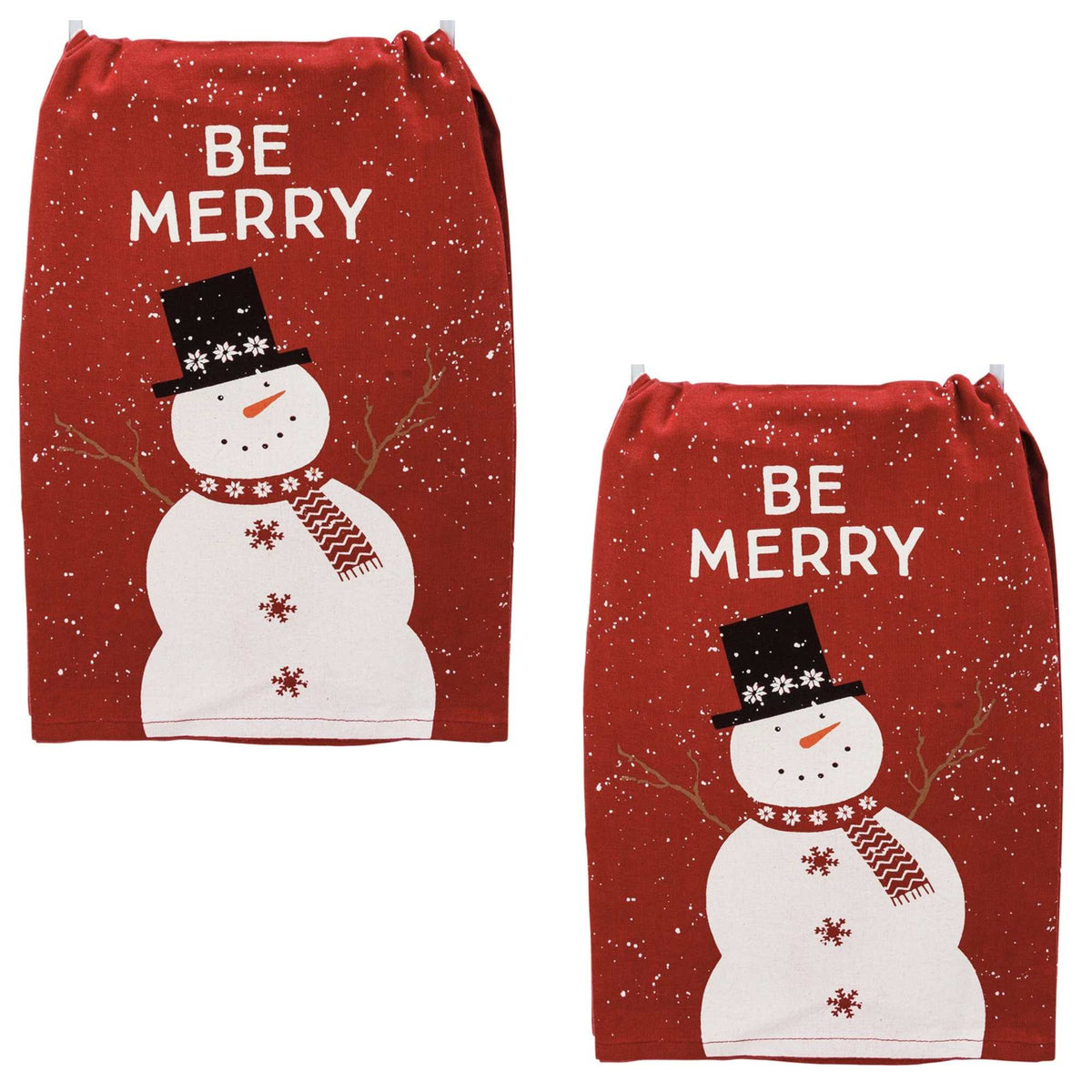 (58582) Be Merry Set/2 Kitchen Towels