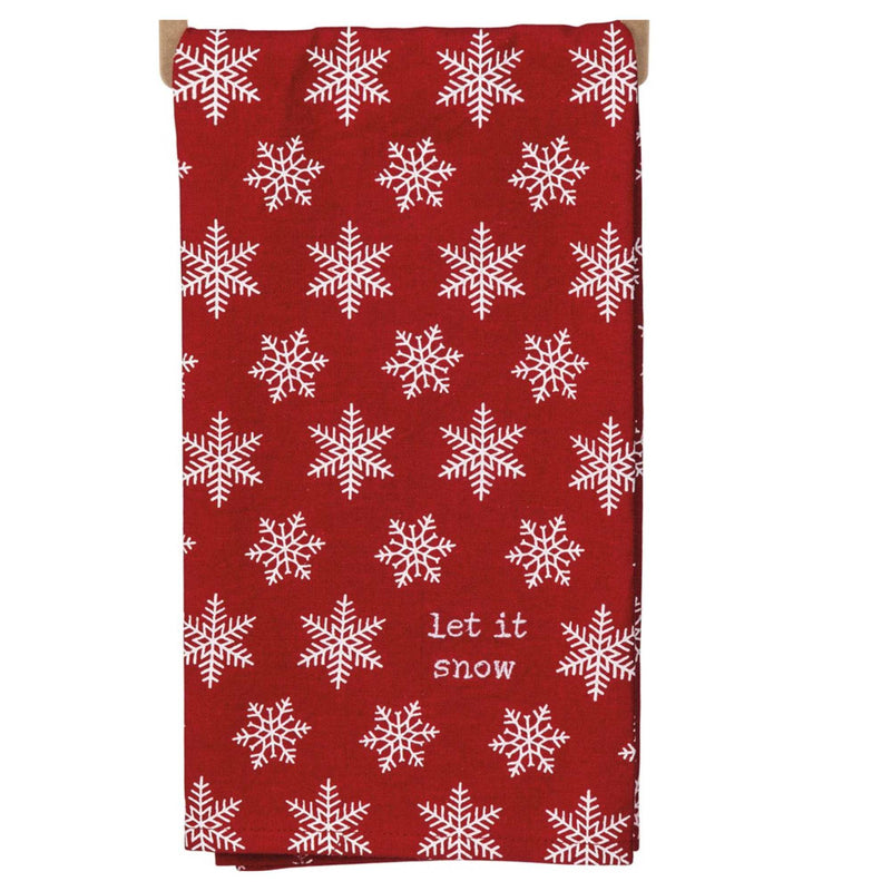 Decorative Towel Let It Snow Set/2 Kitchen - - SBKGifts.com