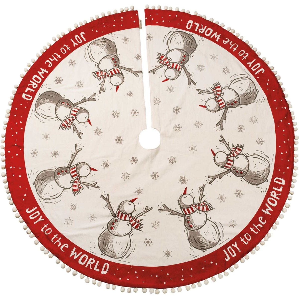 Joy Snowman Tree Skirt 58592