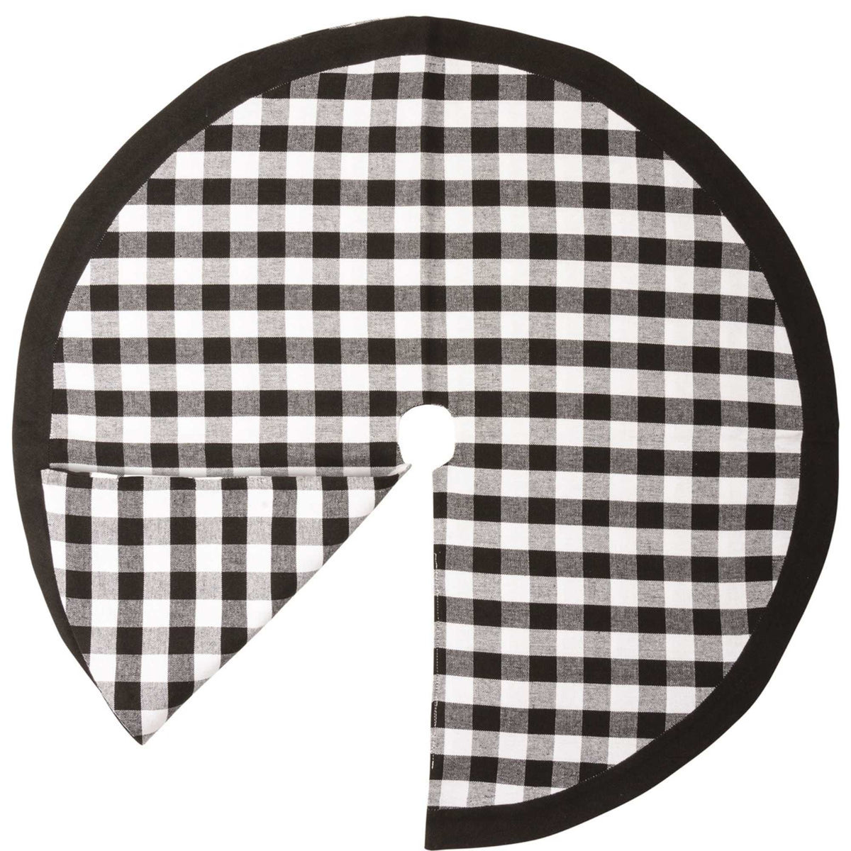 (58598) Black & White Tree Skirt Med