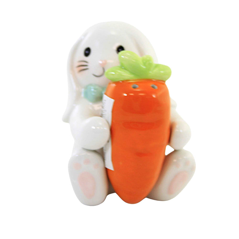 Tabletop Bunny And Carrot Salt & Pepper Dolomite Easter Set Rabbit Ea18143 (58608)