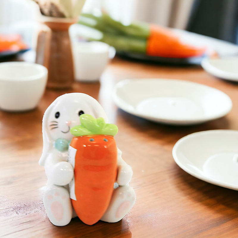 Tabletop Bunny And Carrot Salt & Pepper - - SBKGifts.com
